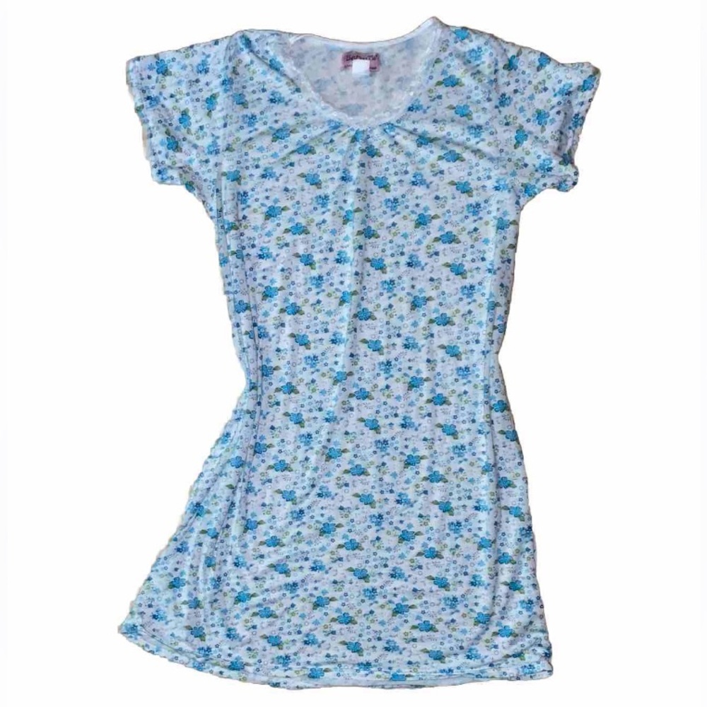 Betsey Johnson TW Soft Comfy Floral Cottagecore Nightgown